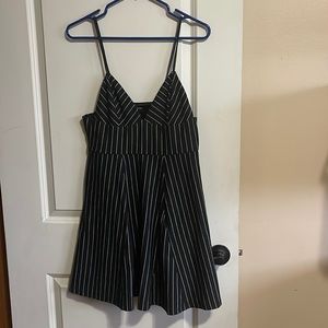 Forever 21 Pinstripe MIDI Flare Dress size Large